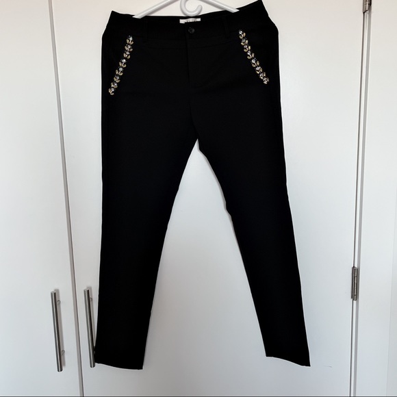 NEW Celine Black Cropped Pants Size 38 NWOT - Picture 1 of 8